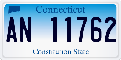 CT license plate AN11762