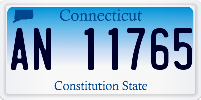 CT license plate AN11765