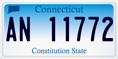 CT license plate AN11772