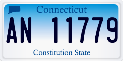 CT license plate AN11779