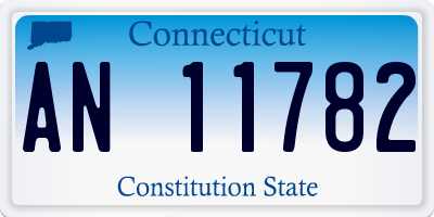 CT license plate AN11782