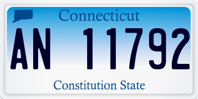 CT license plate AN11792