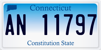 CT license plate AN11797