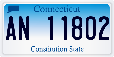 CT license plate AN11802