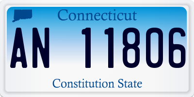 CT license plate AN11806