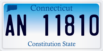 CT license plate AN11810