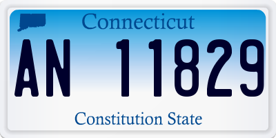CT license plate AN11829