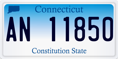 CT license plate AN11850