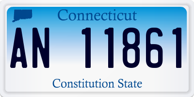 CT license plate AN11861