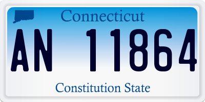 CT license plate AN11864
