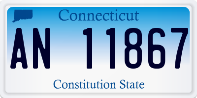 CT license plate AN11867