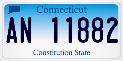 CT license plate AN11882