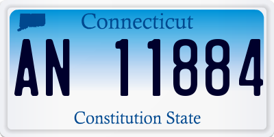 CT license plate AN11884