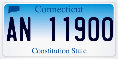 CT license plate AN11900