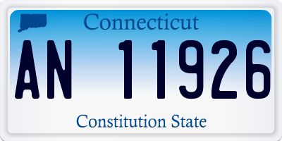 CT license plate AN11926