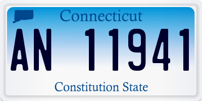 CT license plate AN11941