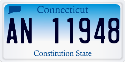 CT license plate AN11948