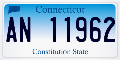 CT license plate AN11962