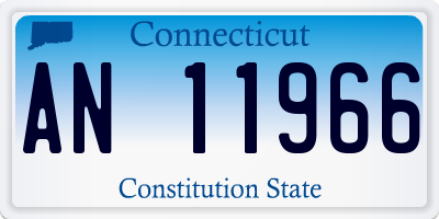 CT license plate AN11966