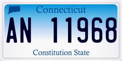 CT license plate AN11968