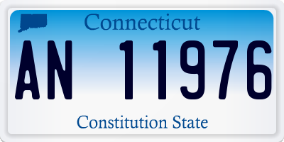 CT license plate AN11976