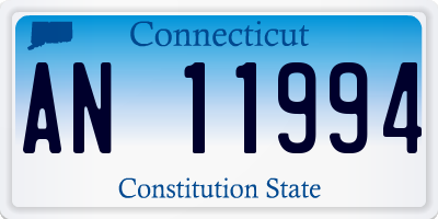 CT license plate AN11994