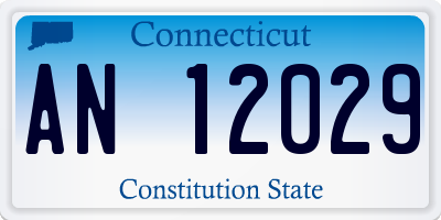 CT license plate AN12029