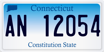 CT license plate AN12054