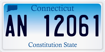 CT license plate AN12061