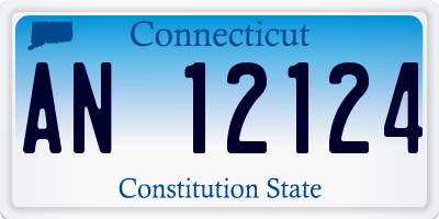 CT license plate AN12124