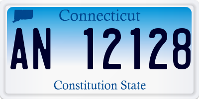 CT license plate AN12128