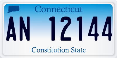 CT license plate AN12144