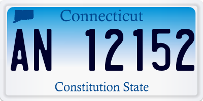 CT license plate AN12152