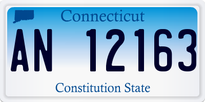 CT license plate AN12163