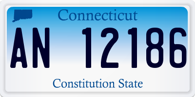 CT license plate AN12186