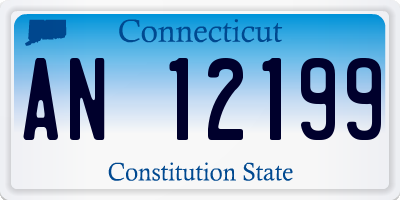 CT license plate AN12199