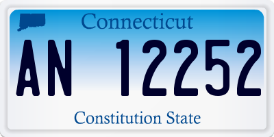 CT license plate AN12252