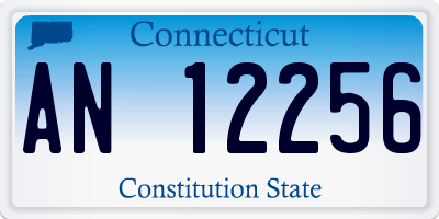 CT license plate AN12256