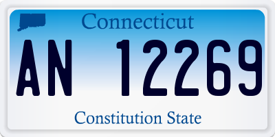 CT license plate AN12269