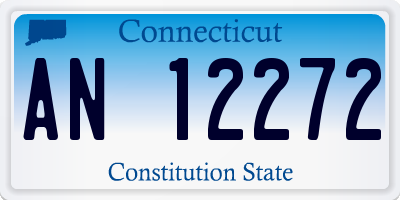 CT license plate AN12272