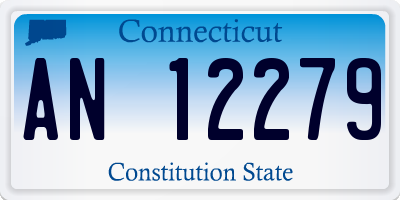 CT license plate AN12279