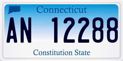 CT license plate AN12288