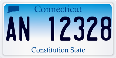 CT license plate AN12328