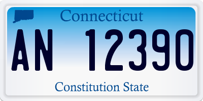 CT license plate AN12390