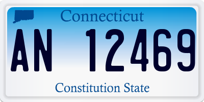 CT license plate AN12469
