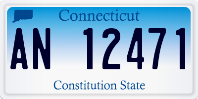 CT license plate AN12471