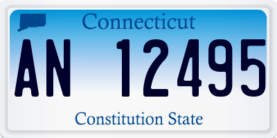 CT license plate AN12495