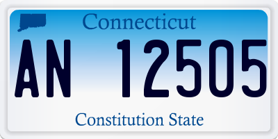 CT license plate AN12505