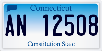 CT license plate AN12508