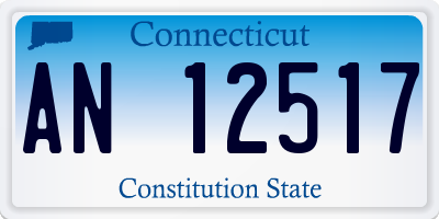 CT license plate AN12517